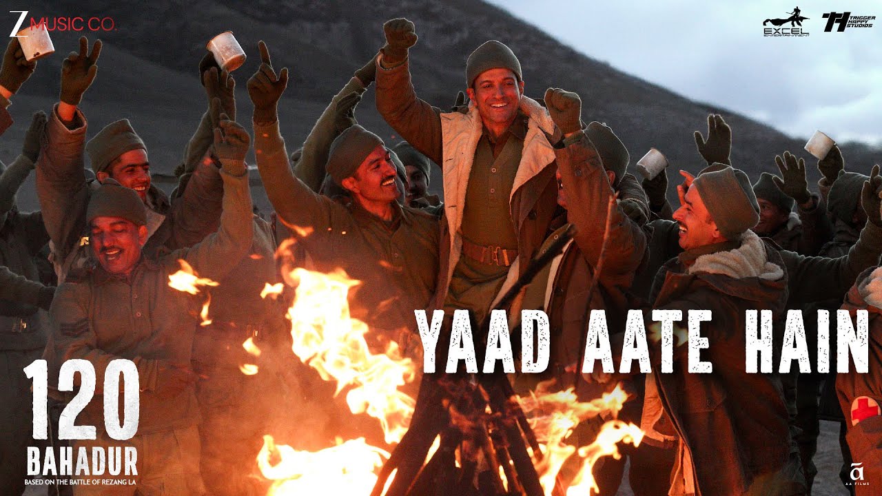 Yaad Aate Hain - 120 Bahadur | Farhan Akhtar & Raashii Khanna | Amit Trivedi | Javed Akhtar