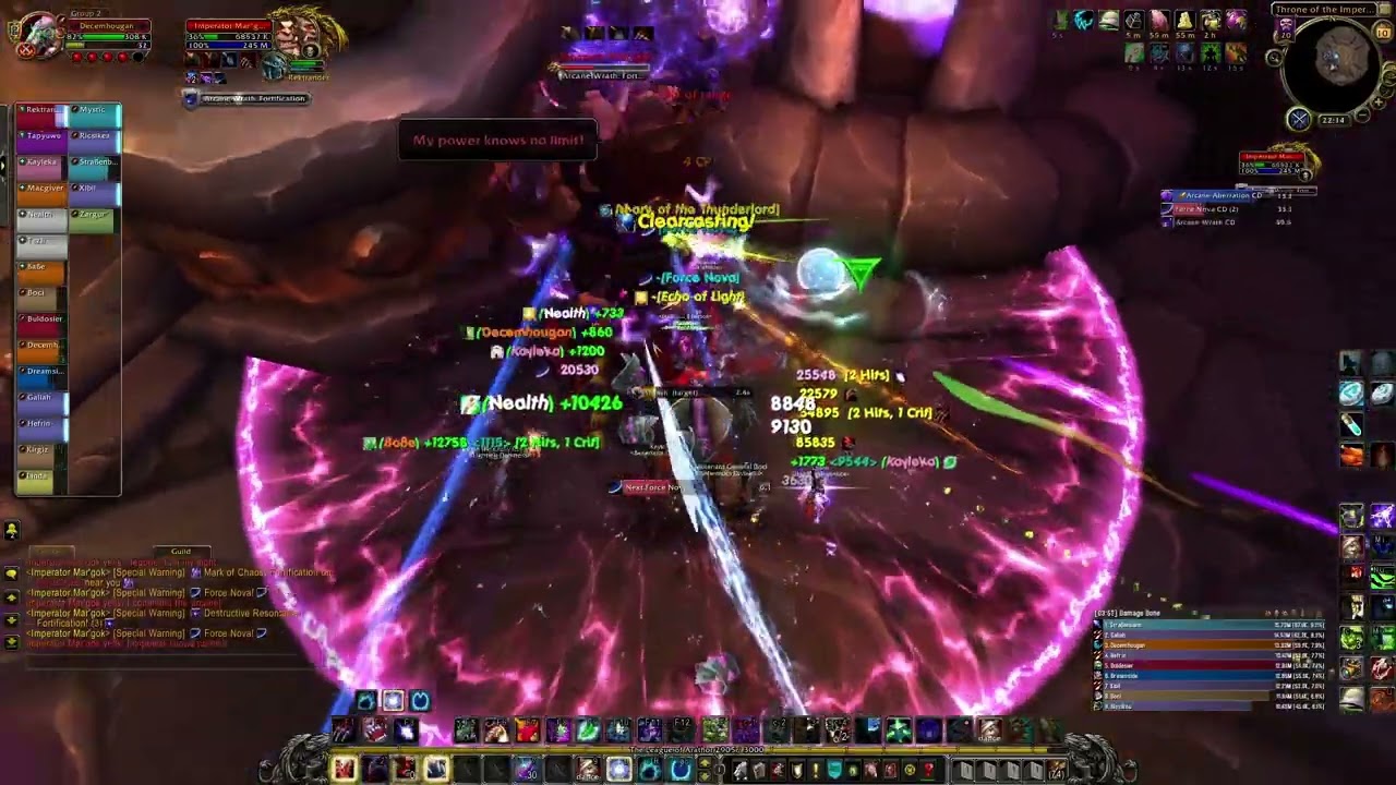 Realm First on Tauri-Realm Highmaul Last Boss. Lightning Darkness, and Behemot Clans.