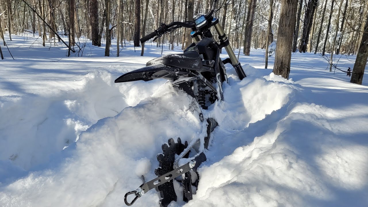 TrackNGo Sur Ron X After 12in of Fresh Snow ❄️❄️❄️