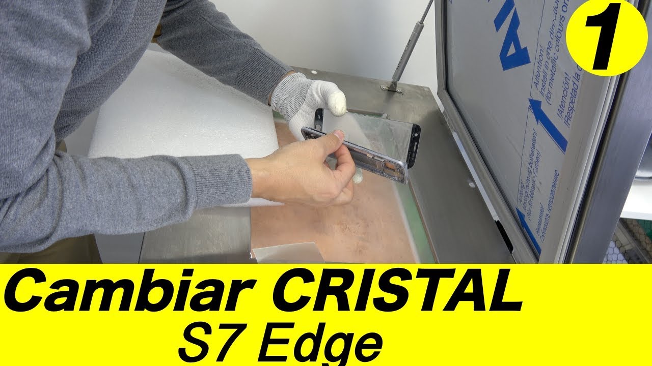 Separar el Vidrio Samsung S7 Edge con el frigorifico
