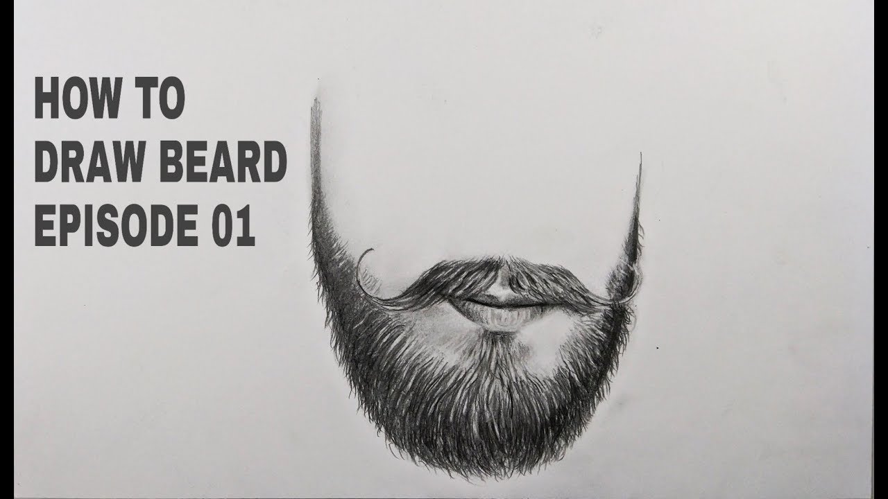 How to draw Beard- Episode 01- Demonstration in hindi for beginners