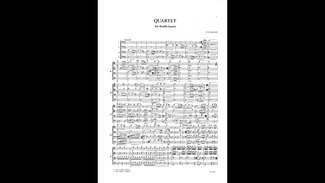 Erich Hartmann – Double Bass Quartet