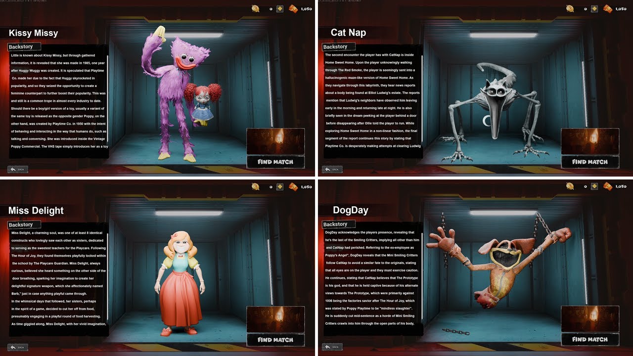 Project: Playtime - Select Menu All New Bosses Poppy Playtime Chapter 3