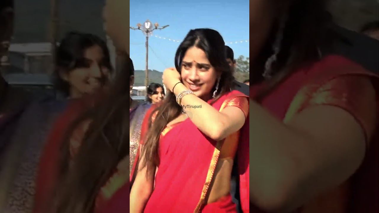 Actress Janhvikapoor visited the Tirumala Temple today on the occasion of her 29th birthday