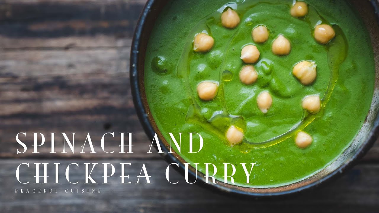 Spinach and Chickpea Curry ☆ ほうれん草とひよこ豆のカレー