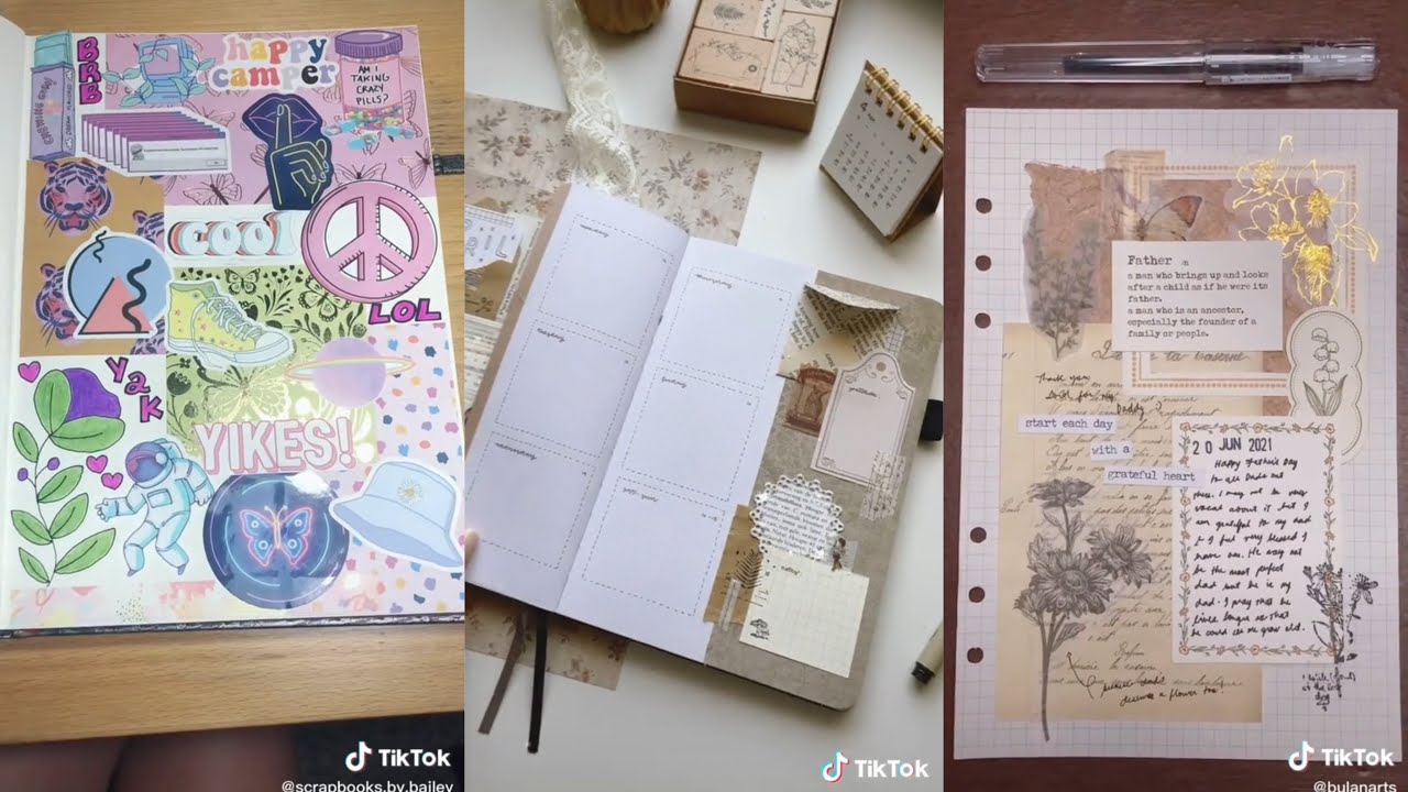 tiktok asmr journaling compilation