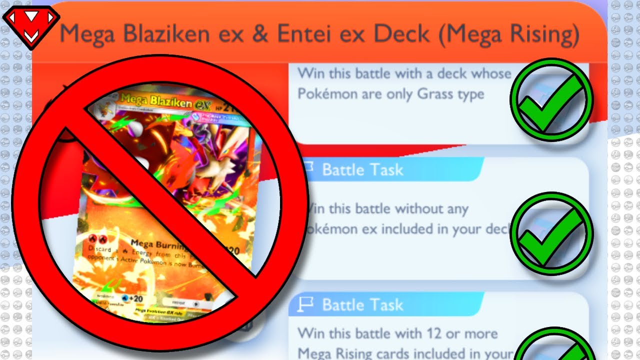 How to Beat Mega Blaziken EX Expert Solo Battle! (ONLY GRASS TYPE / NO EX / 12+ MEGA RISING CARDS)