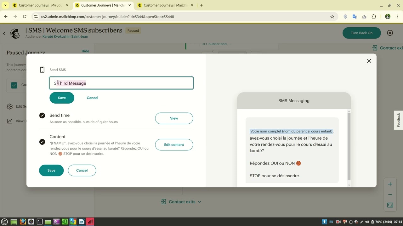 mailchimp sms campaign 2024