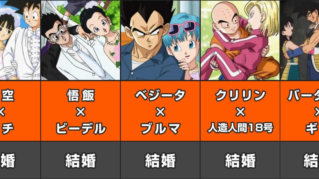 【ドラゴンボール】カップルたちをまとめてみた