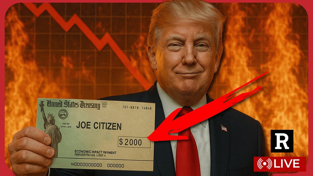 Trump wprowadza czeki stymulacyjne o wartości 2000 dolar&oacute;w w 2025 roku, podczas gdy gospodarka USA świeci na czerwono | Redacted News
