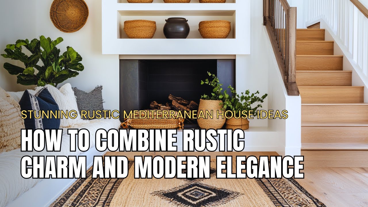 Rustic Mediterranean House with a Modern Twist: Your Dream Home Inspiration 🏡✨