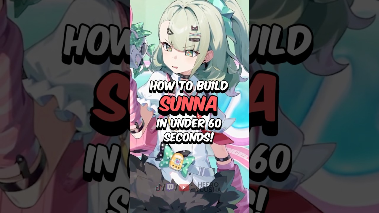 BEST SUNNA BUILD - How to Build Sunna in 60 Seconds #zzz #zenlesszonezero #hoyoverse