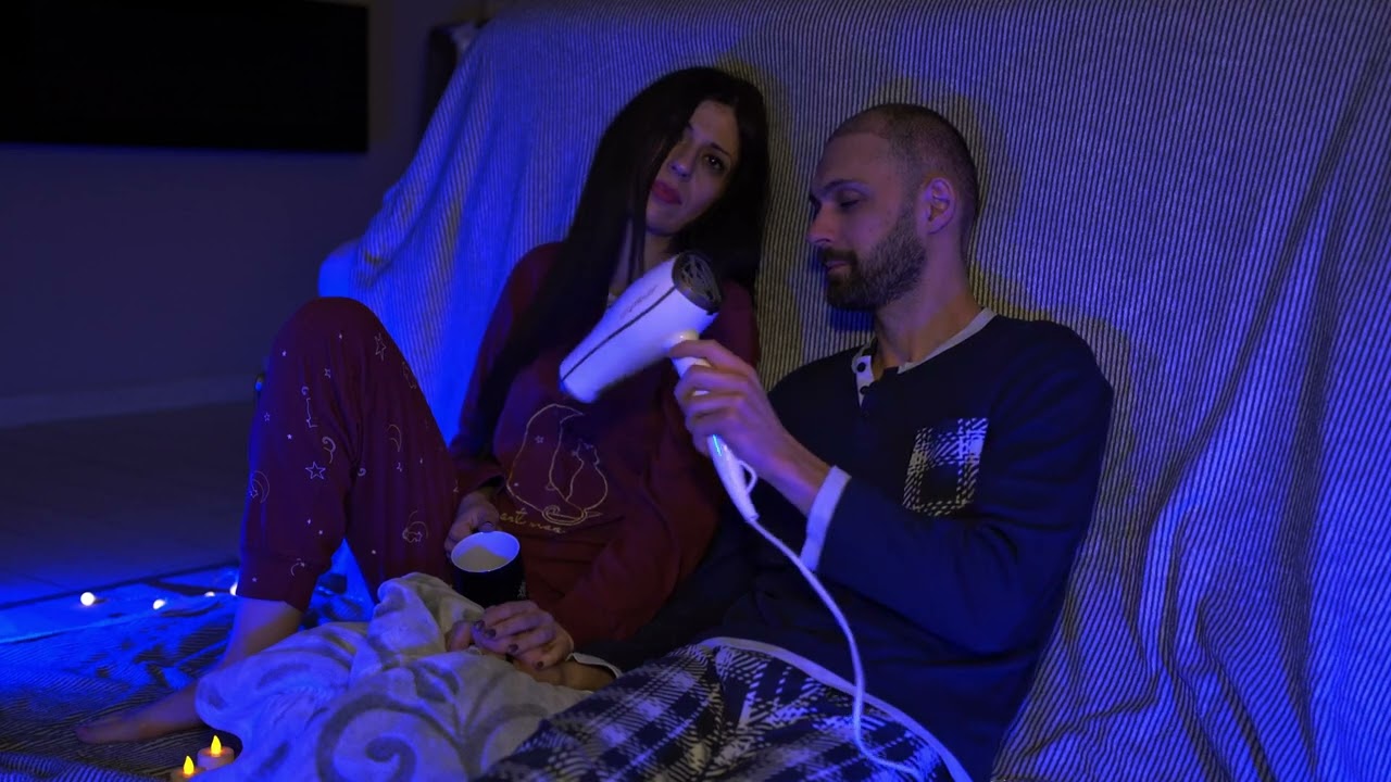 Soothing Hair Dryer ASMR with My Wife | Pure White Noise Therapy