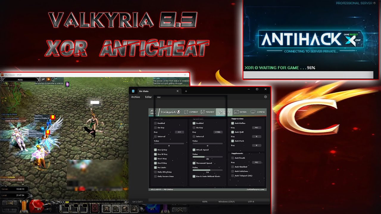 Valkyria 8.3 (XOR Bypass) en servidor MU Classic Plus S2 [03/07/2024]