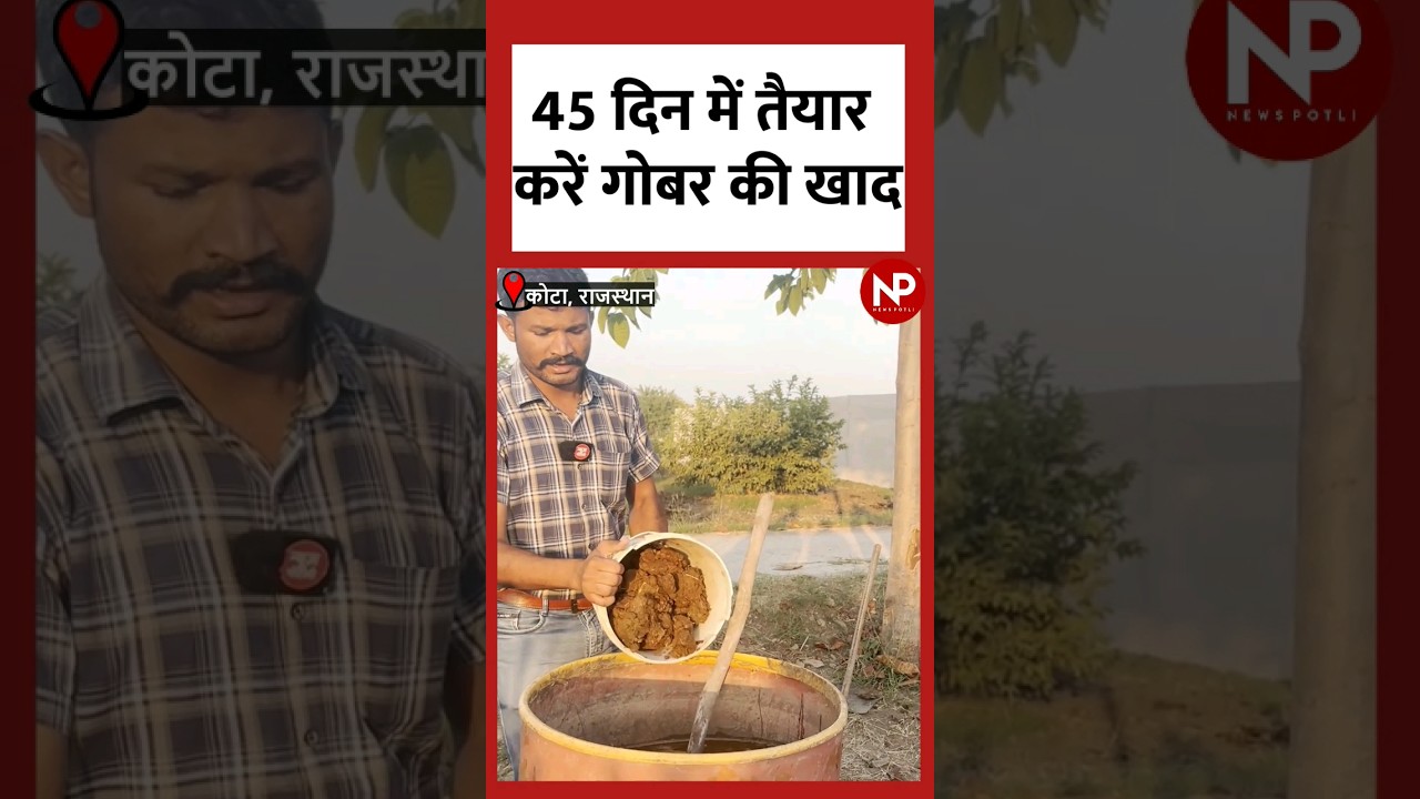 45 दिन में तैयार होगी गोबर खाद, खाद बनाने का सरल तरीका  #compost #cowdungcompost #गोबर