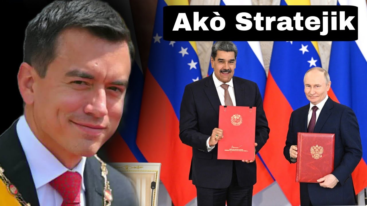 Peyi Venezyela ofisyalize yon ak&ograve; patenarya Stratejik av&egrave;k Larisi. prezidan Aquador atake