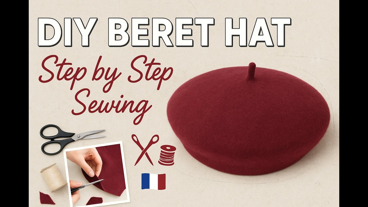 Fall/Winter Diy Beret Hat | Step-by-Step Diy  SewingProjects -Essy.MCroll