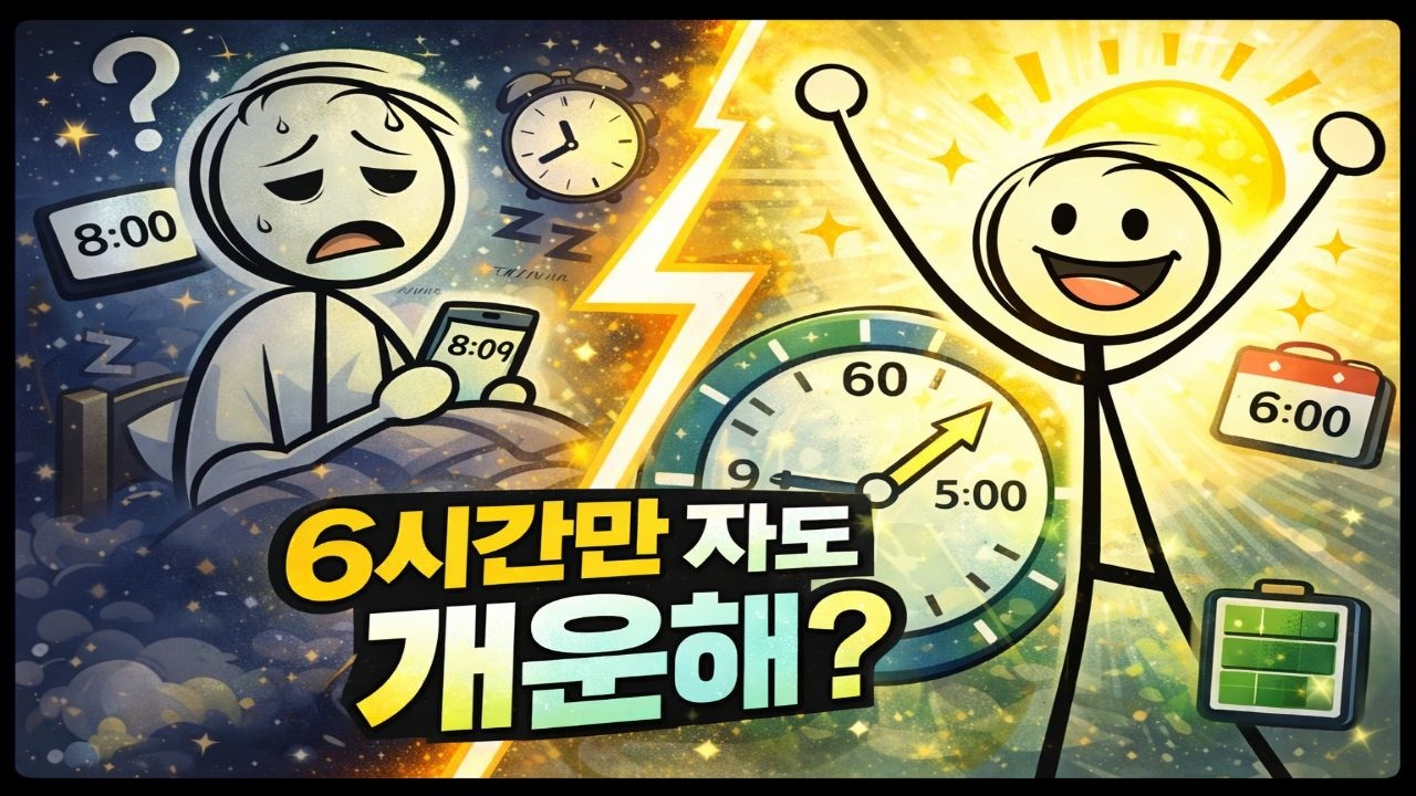 잘못 잔 9시간 vs 제대로 잔 6시간… 차이가 충격적입니다