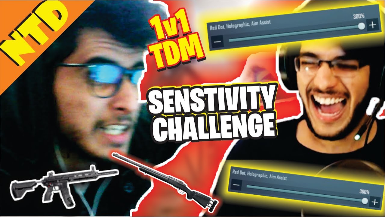 1v1 SENSITIVITY CHALLENGE | 1v1 TDM | PUBGPakistan | NTD Playz