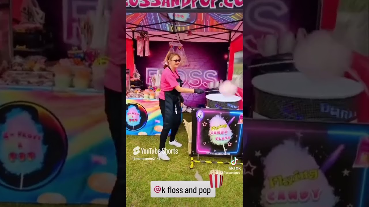 Flying Cotton Candy Trick   Only One in the UK   Candy Floss Hire Clacton & Colchester kflossandpop