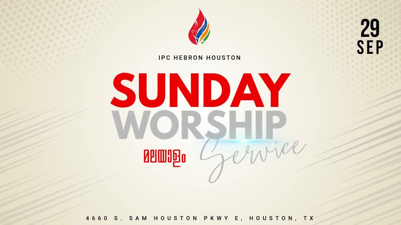 Malayalam Service - IPC Hebron Houston | Sep 29, 2024