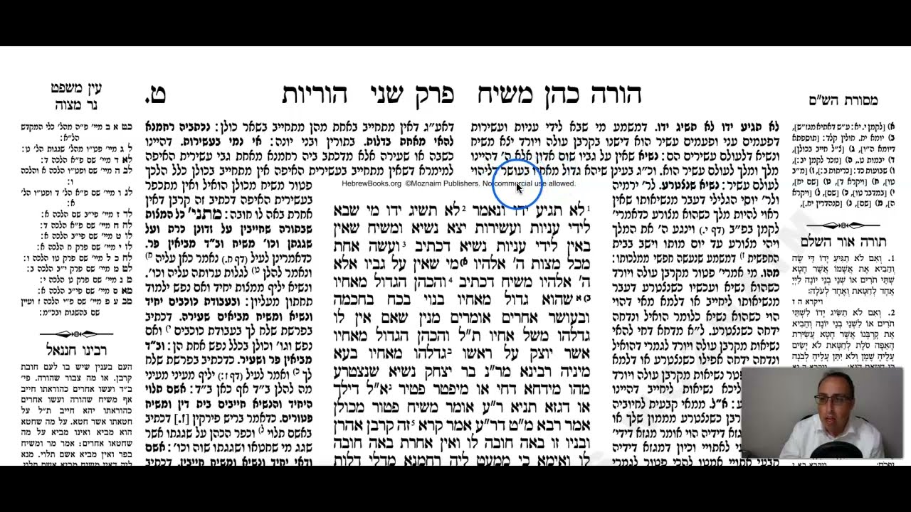 Horayos Daf 9a Daf Yomi Gemara (Talmud) Meseches Horayos Mesechet Horayot Masechet Horayot