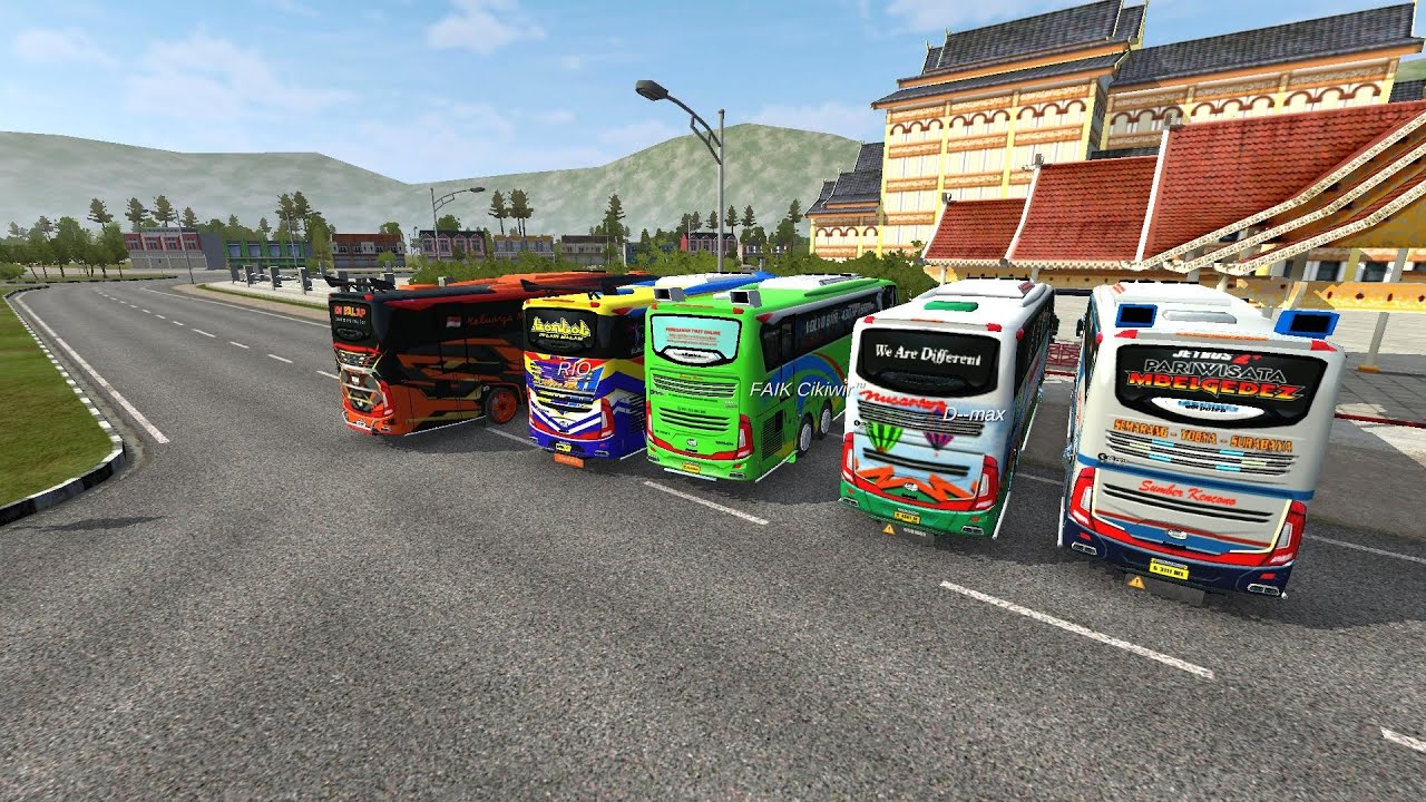 Tronton bussid v361 lari pagi bersama @gembelnecis77 @faikcikiwir6285 dkk