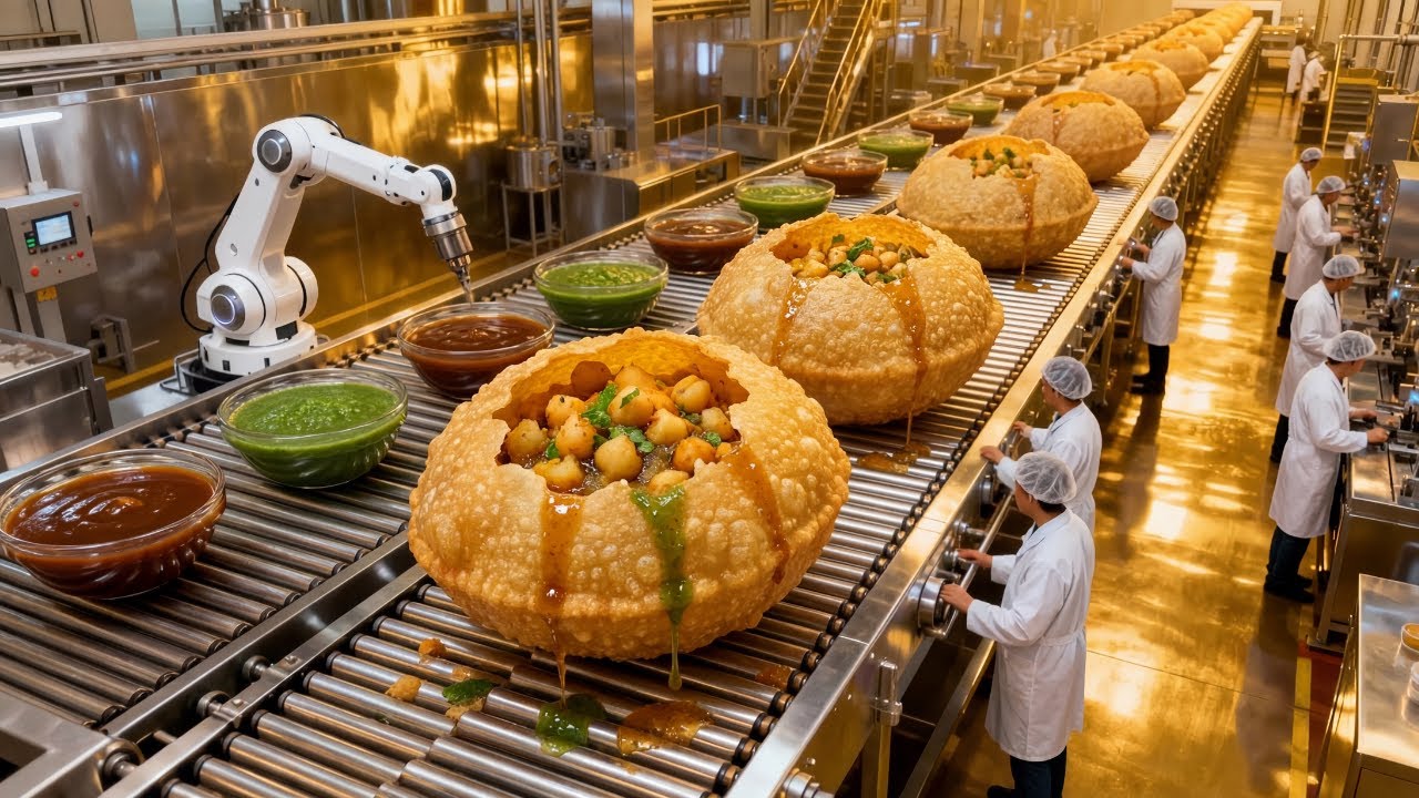 Inside the Pani Puri Factory | How Millions of Gol Gappa Shells Are Made Daily!