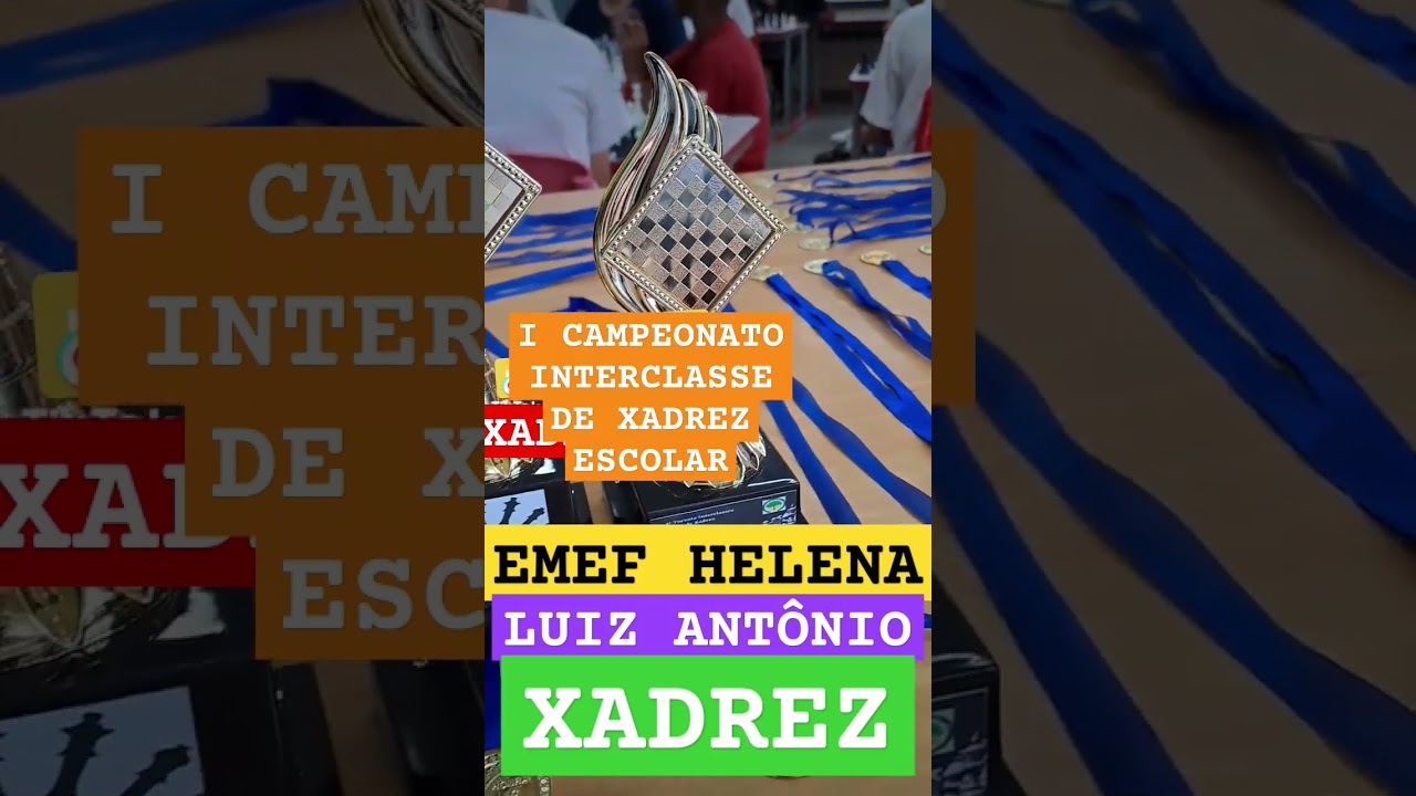 I CAMPEONATO INTERCLASSE DE XADREZ ESCOLAR #shorts #xadrez #chess #xadrez
