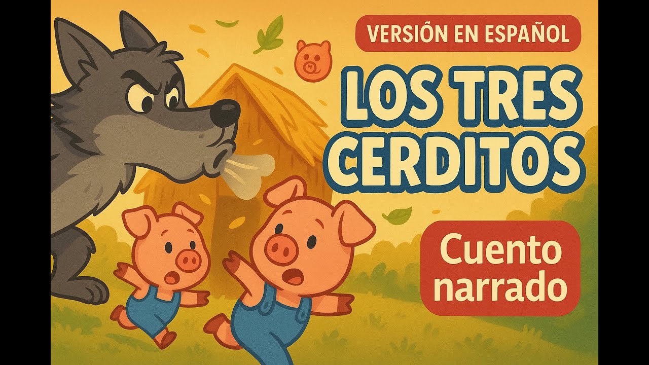 Los Tres Cerditos 🐷🐺 | Cuento narrado para niños (audio + texto karaoke)