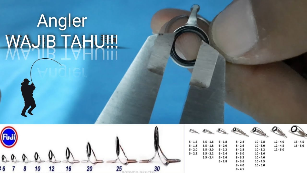 Cara Menentukan dan Mengukur Ukuran Ring Guide/Mamarit Joran Pancing