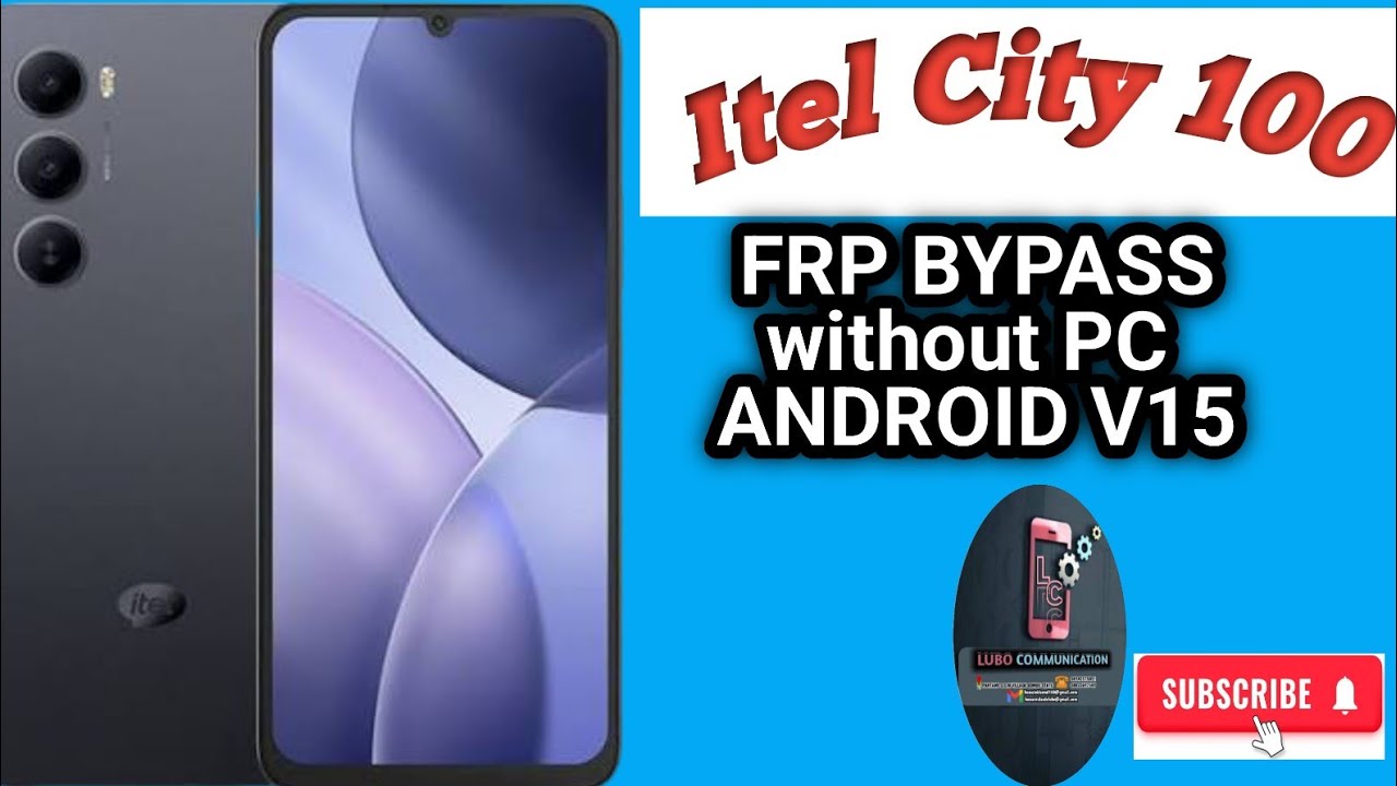 Itel City 100 frp bypass/ Itel A673L frp bypass/Itel A100 frp bypass Android V15