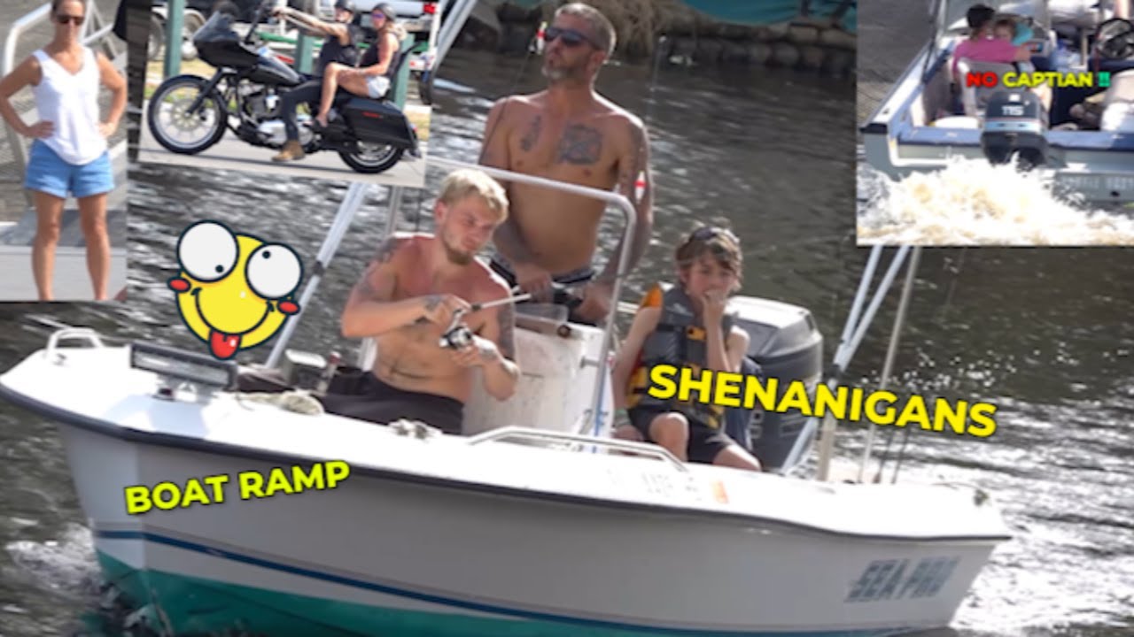 Captain Abandons Boat When Power Loading People On Bord Water Flying !!