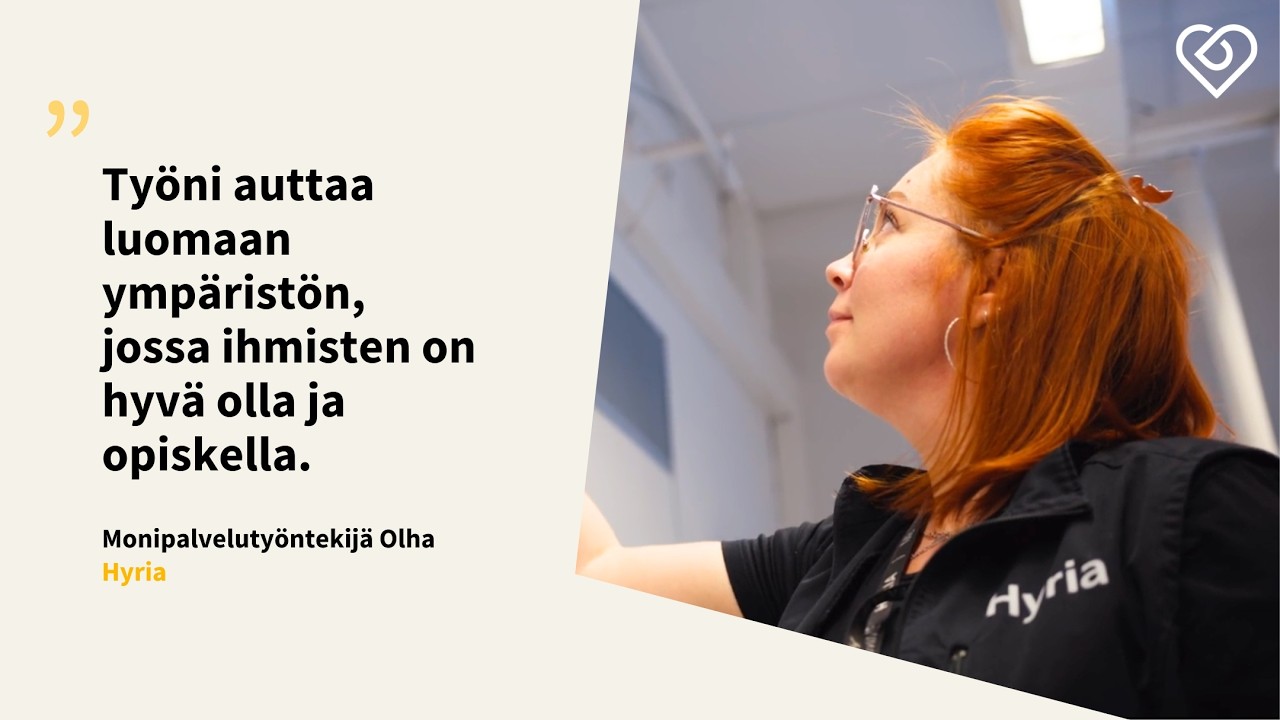 Olha l&ouml;ysi Hyriasta v&auml;yl&auml;n suomalaiseen ty&ouml;el&auml;m&auml;&auml;n 💙 