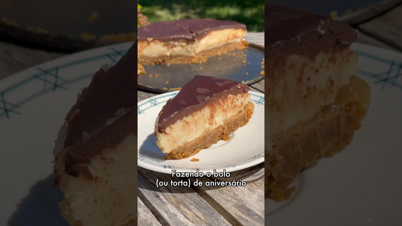 Com 5 meses de atraso, eu finalmente fiz o bolo do meu namorado 🥹 #veganrecipes #vegan #sobremesa