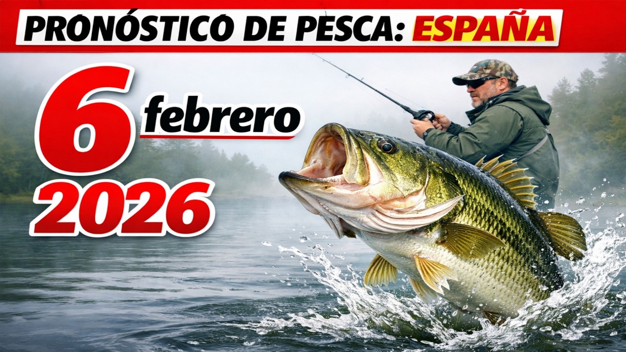 PRONÓSTICO DE PICA en ESPAÑA el 6 de febrero de 2026 ¡Deja todo y a pescar!