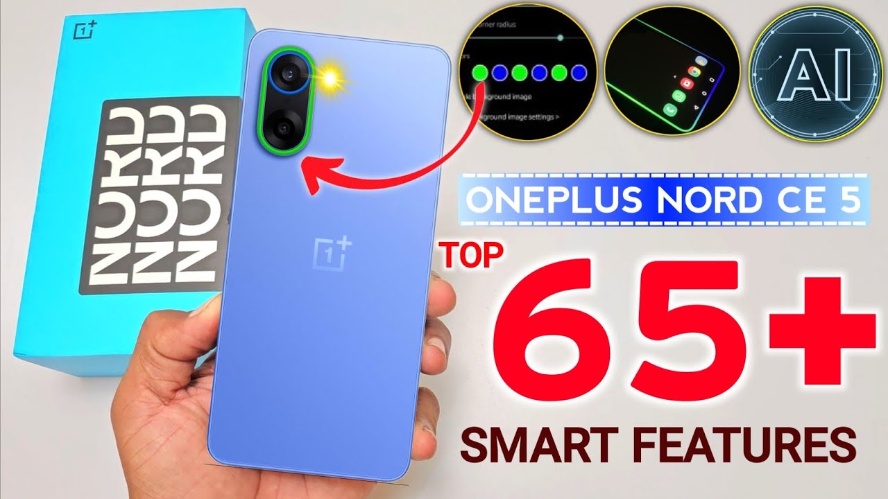 Oneplus Nord CE 5 5G Tips and Tricks Hidden Features | 65+ Smart Features!