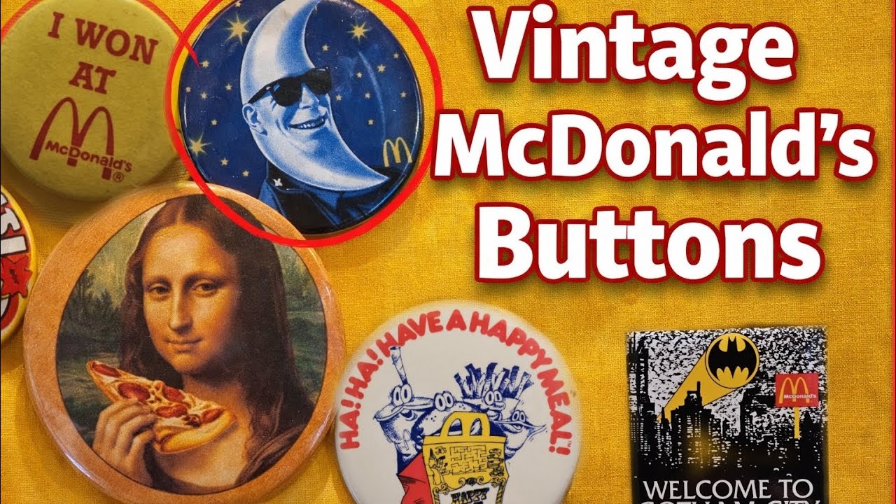 Vintage McDonald's Pinback Buttons You've Probably Never Seen 