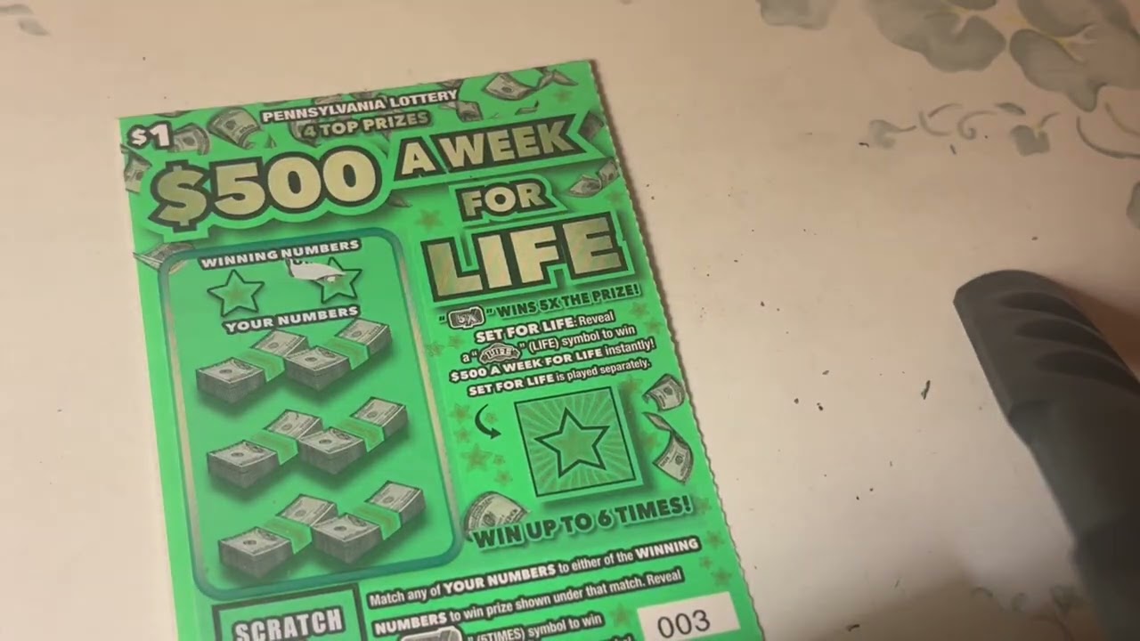 Six Figures, Elf and 500.00 a Week for Life Pennsylvania Lottery Tickets