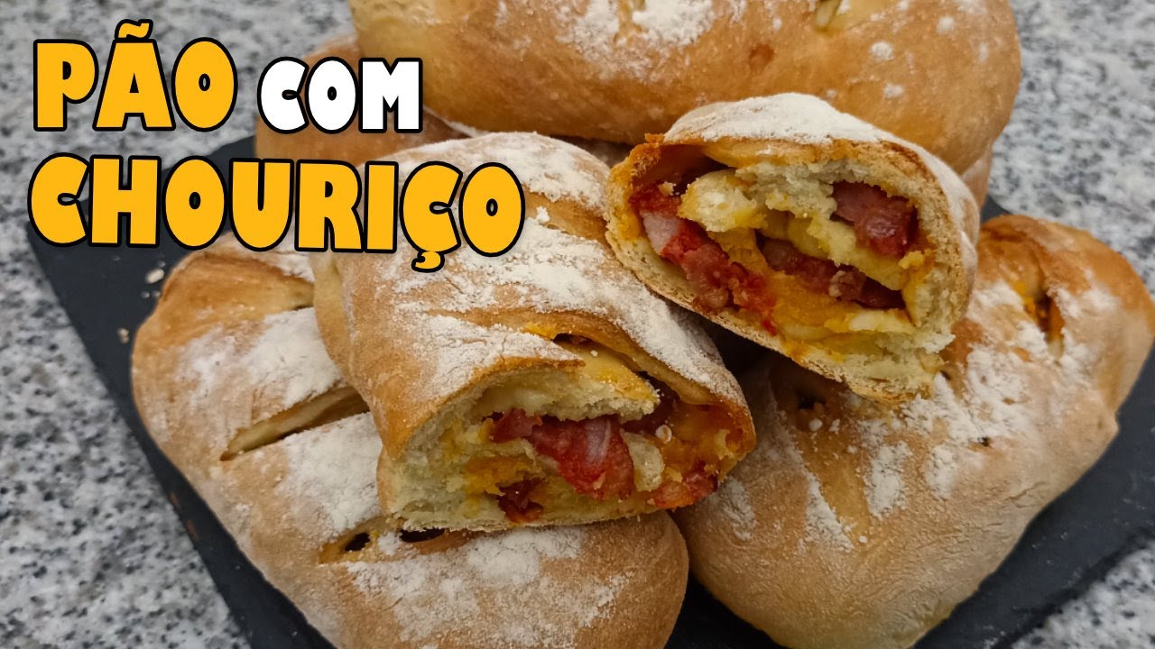 PÃO COM CHOURIÇO - Receita Tradicional Portuguesa #receitas #receitasimples #receitasfaceis #baking