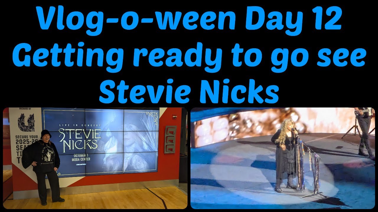 Vlogoween Day 12 Getting ready to go see Stevie Nicks