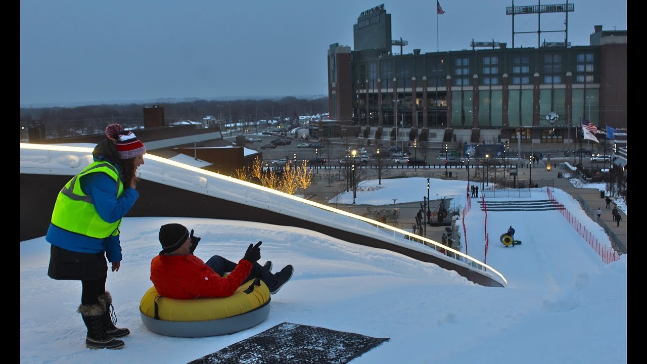 Tubing Debuts on Ariens Hill in Green Bay's Titletown District