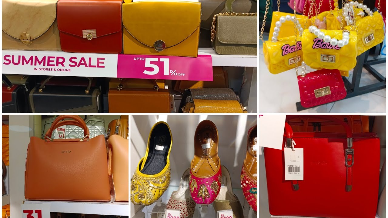 Stylo Summer Sale 51% off on Heels chapels. Bags and Shoes Eid Collection 2024. Starting From 800