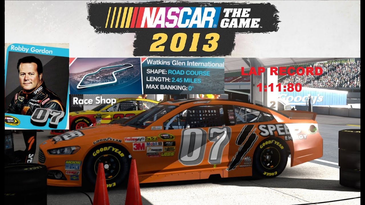 First time at Watkins Glen International - Robby Gordon Lap Record 1:11:80 - Nascar The Game 2013
