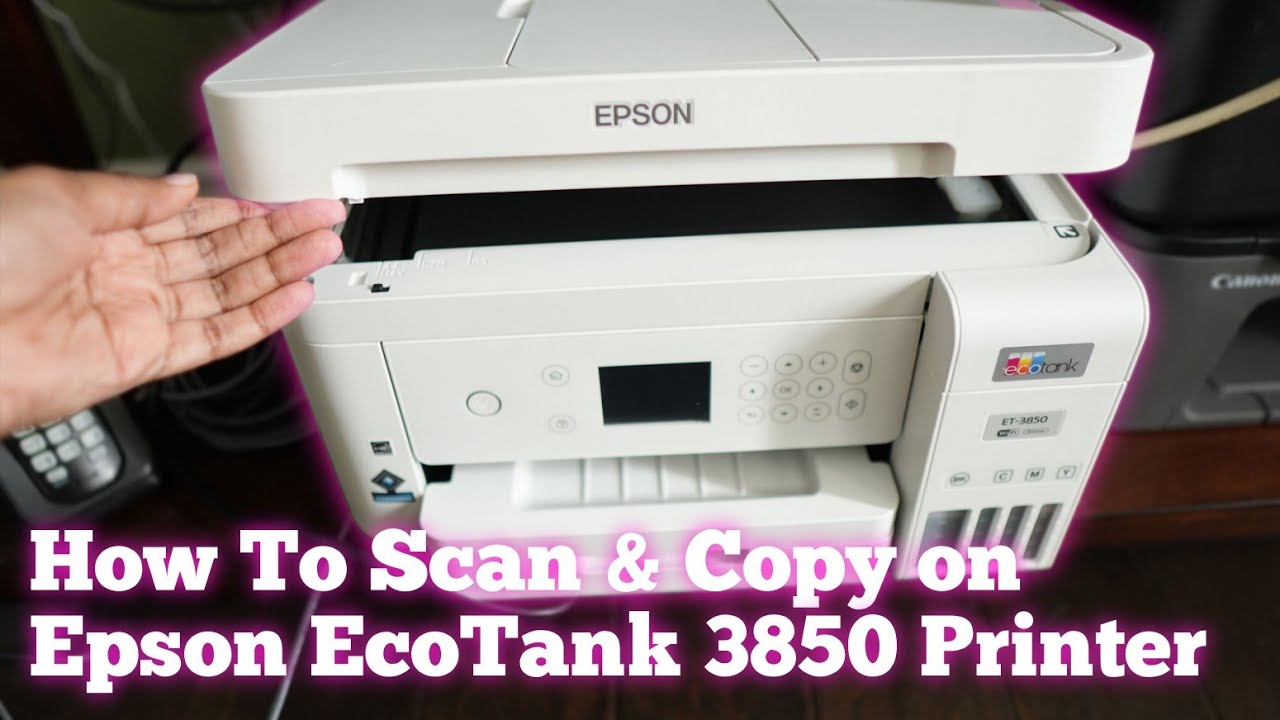 How To Scan & Copy on Epson EcoTank ET-3850 Printer