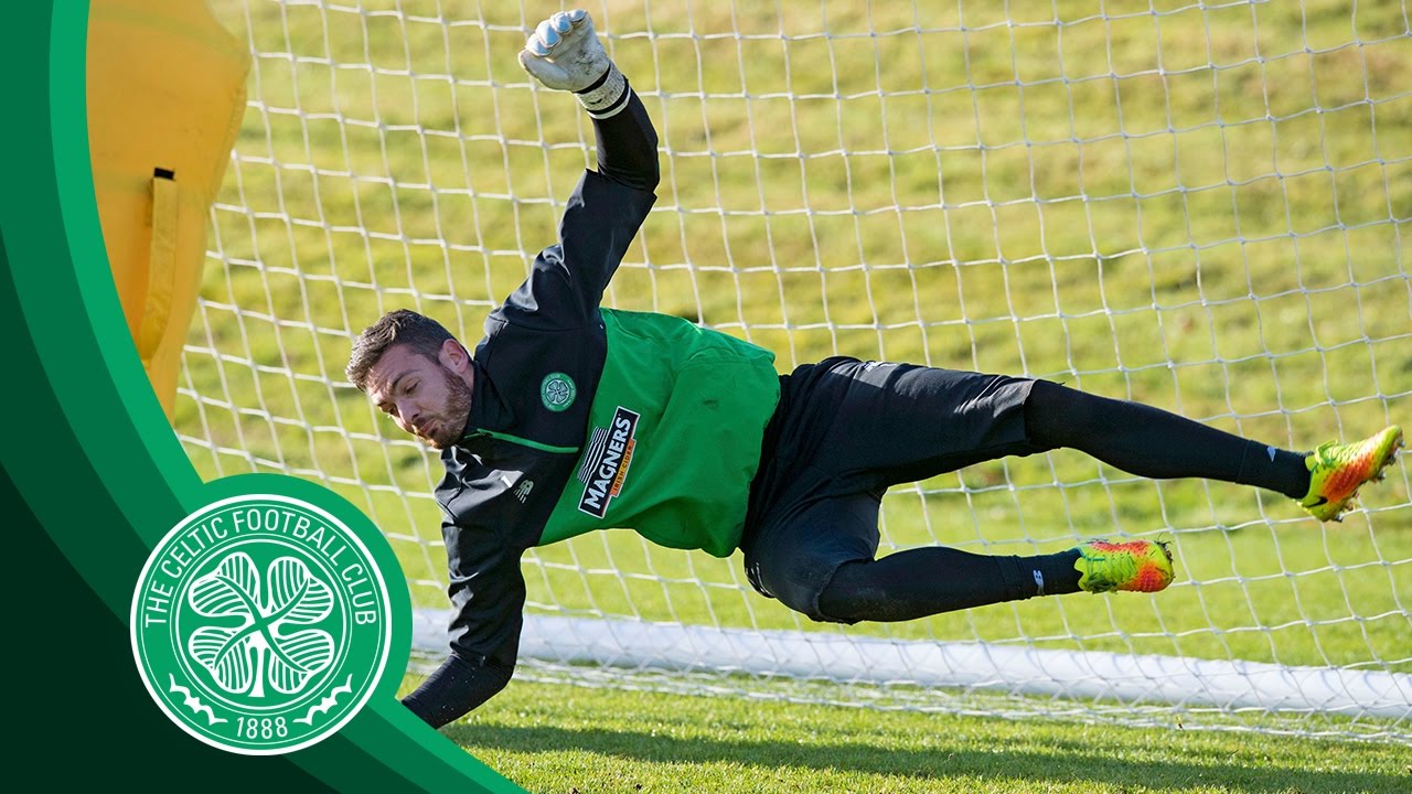 Celtic FC - Goalkeeper training with Craig Gordon, Dorus de Vries and Colin McCabe