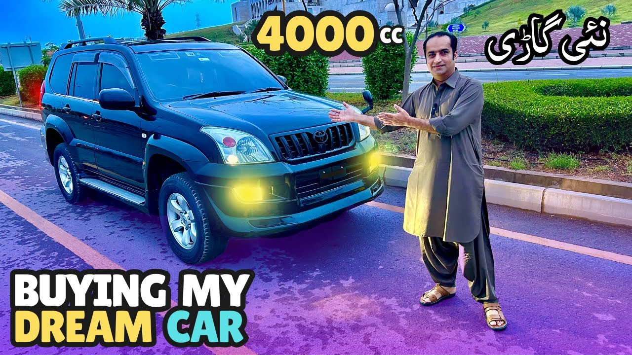 Buying New Car 🚗 My Dream Car Vlog 4000cc Toyota Prado In Bahria Town Karachi