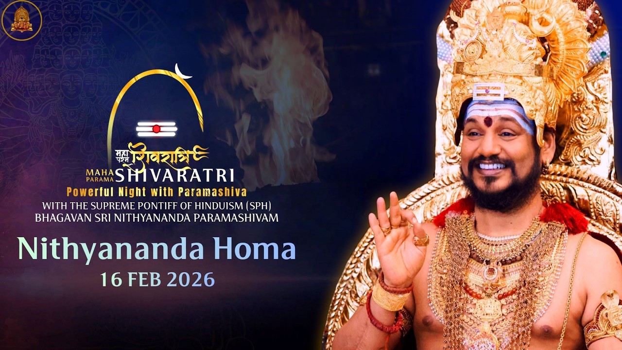KAILASA's Maha Paramashivaratri Brahmotsavam Celebrations:Nithyananda Homa | 15 Dec 2026
