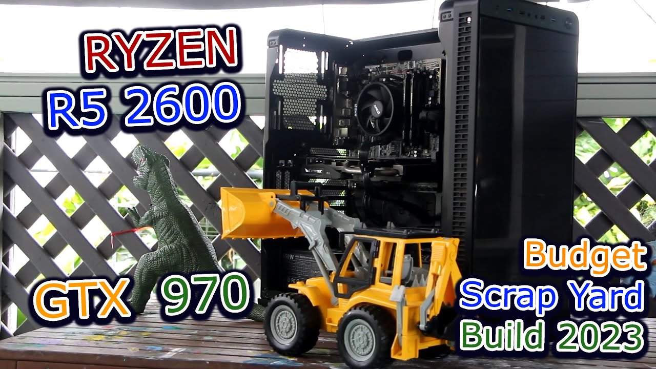 Budget Scrap Ryzen Build 2023. AMD Ryzen R5 2600 & GTX 970 Gaming in 2023.