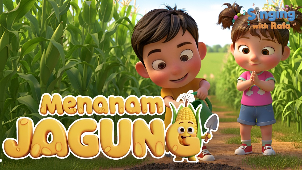 Menanam Jagung 🌽 Lagu Anak Seru & Edukatif! | Singing With Rafa